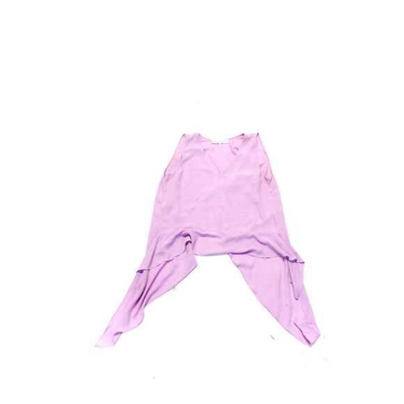 Chris Gramer Vince Camuto Womens Chiffon Crepe Tops Purple Orange Size 3 M Lot 2 - Picture 2 of 6